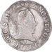 Moneta, Francja, Henri III, Franc au Col Plat, 1578, Rennes, EF(40-45), Srebro