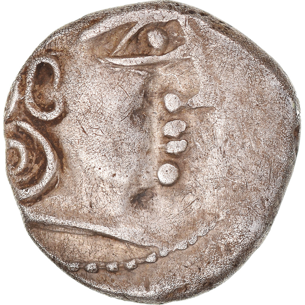 Arverni, Drachm, ca. 120-60 BC, Extremely rare, Silver, AU(50-53)