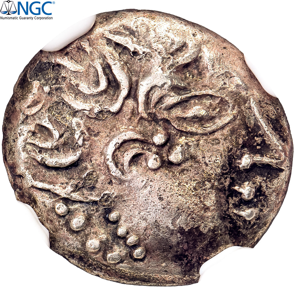Carnutes, 1/4 Stater, 2nd-1st century BC, Eletro, NGC, Ch XF 4/5-3/5