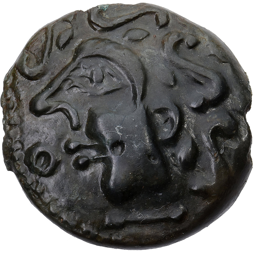 Aulerci Eburovices, Æ Unit, ca. 60-20 BC, Brązowy, MS(60-62), Delestrée:2451