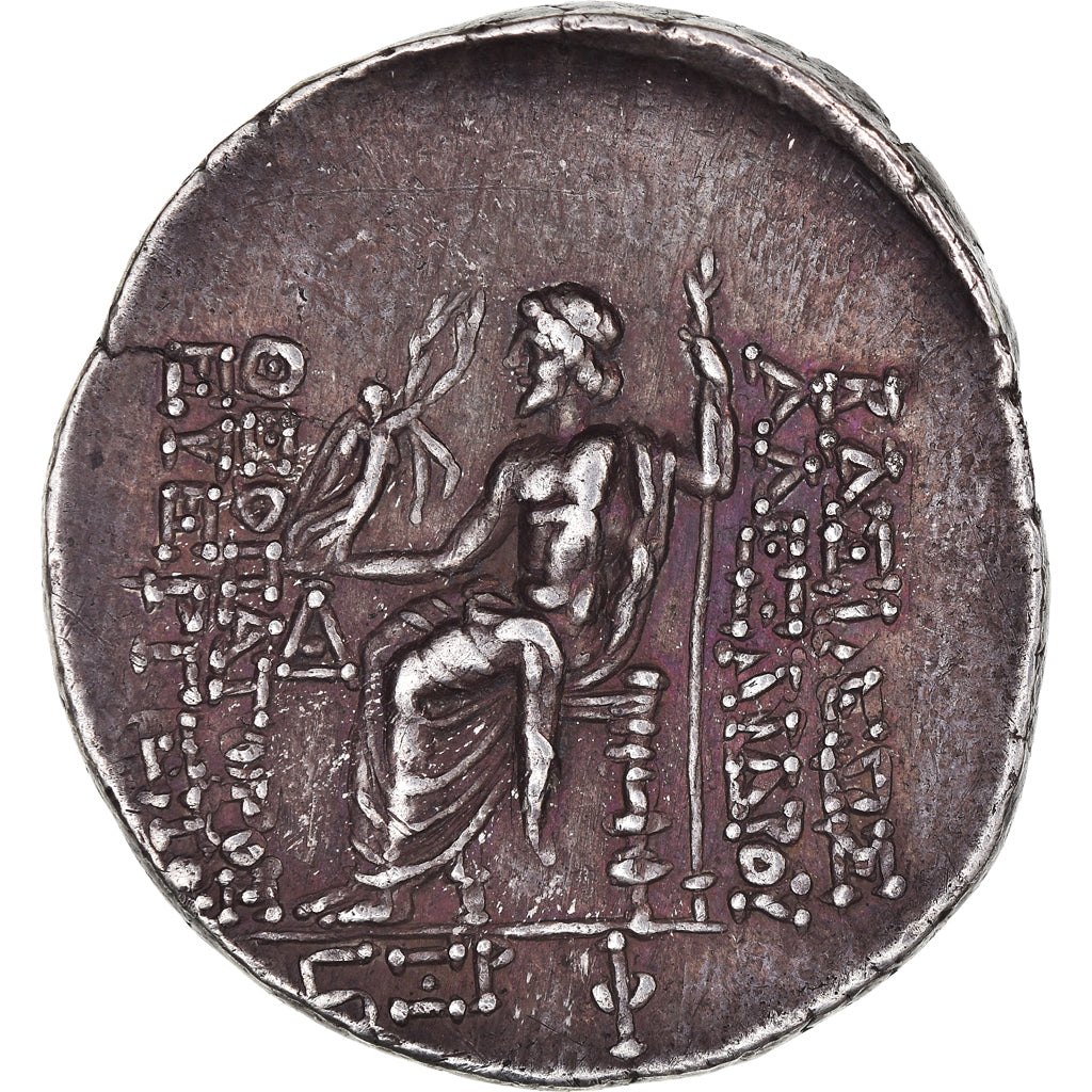 Moeda, Reino Selêucida, Alexander I Balas, Tetradrachm, 147-146 BC, Antiochia