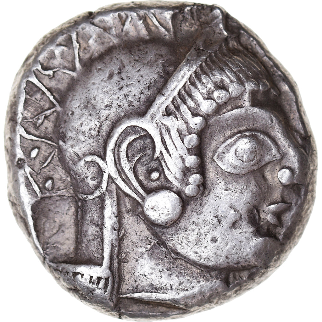 Attica, Tetradrachm, ca. 485-480 BC, Athens, Silber, NGC, Ch VF 4/5-5/5