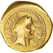 Julius Caesar, Aureus, 46 BC, Rome, Złoto, VF(30-35), Calicó:37b