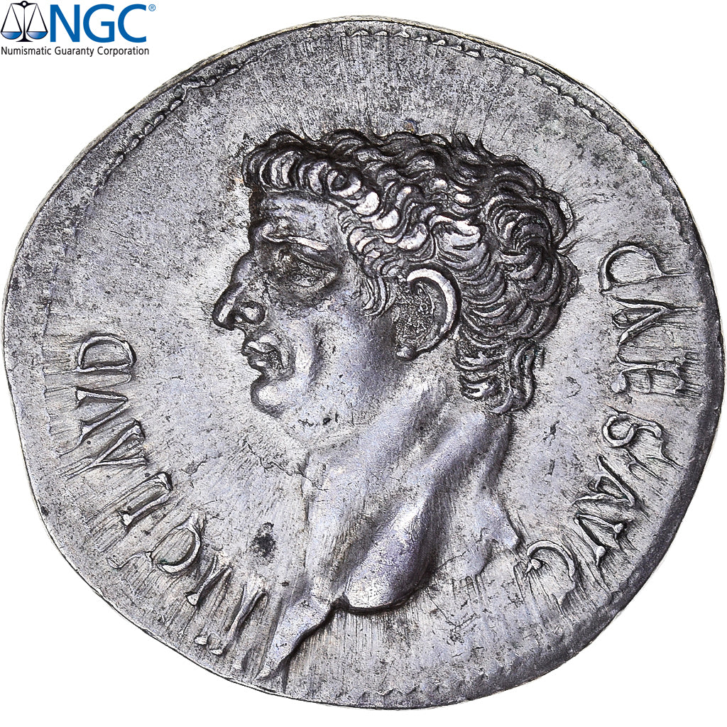 Claudius, Cistophorus, 41-42, Ephesos, Silver, NGC, AU★ 5/5-4/5, RIC:120