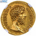 Lucius Verus, Aureus, 163-164, Rome, Or, NGC, MS 5/5-3/5, RIC:522