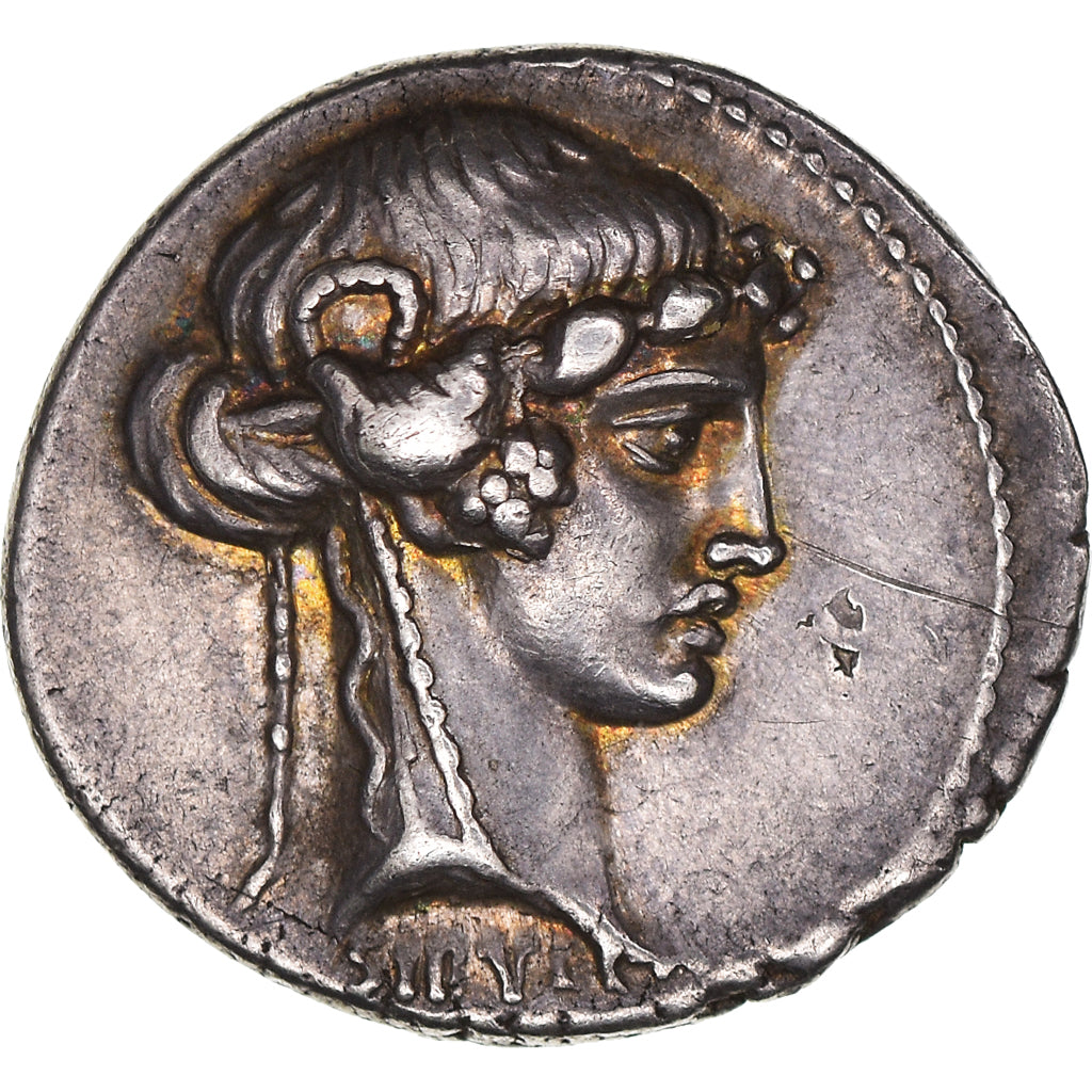 Manlia, Denarius, 65 BC, Rome, Pedigree, Silver, AU(50-53), Crawford:411/1b