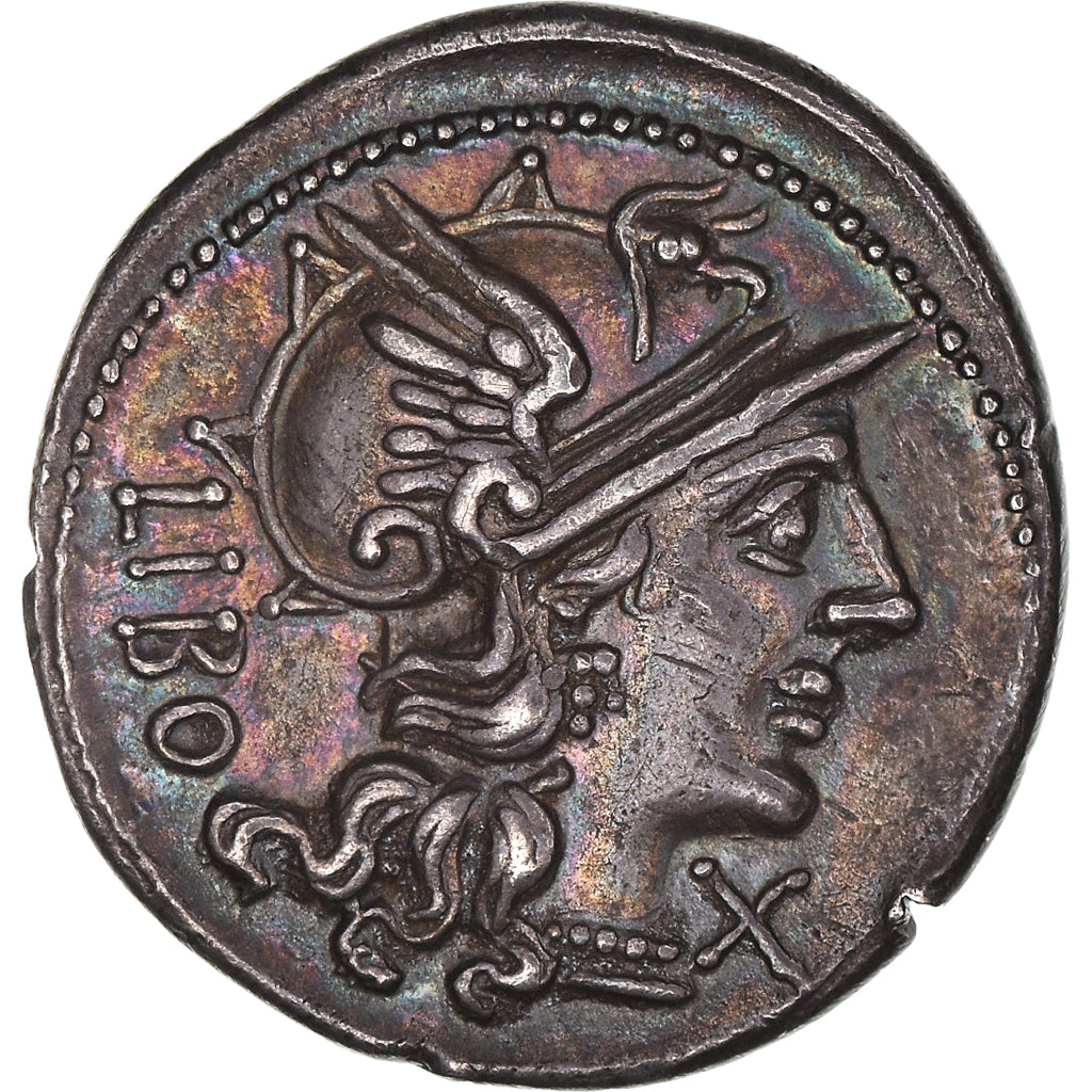 Marcia, Denarius, 148 BC, Rome, Pedigree, Silver, AU(50-53), Crawford:215/1