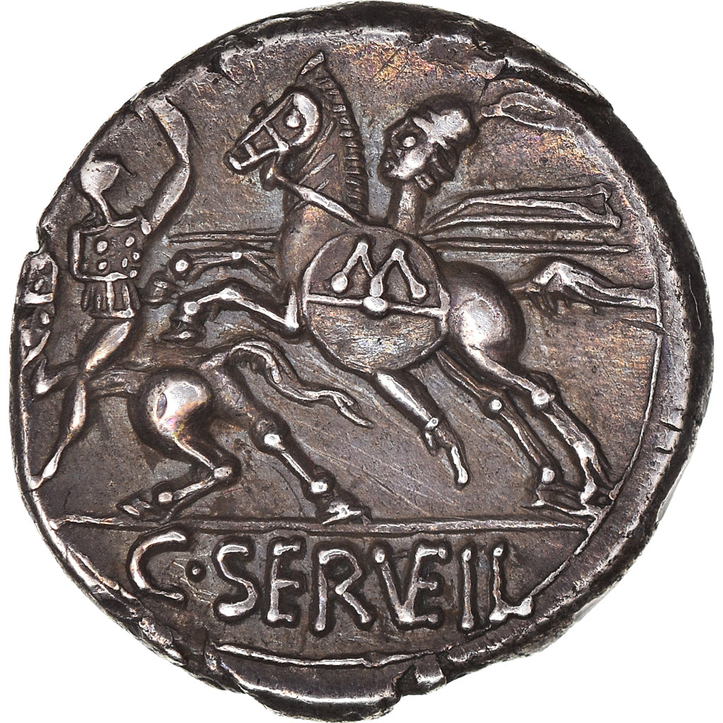 Servilia, Denarius, 127 BC, Rome, Pedigree, Silber, VZ, Crawford:264/1