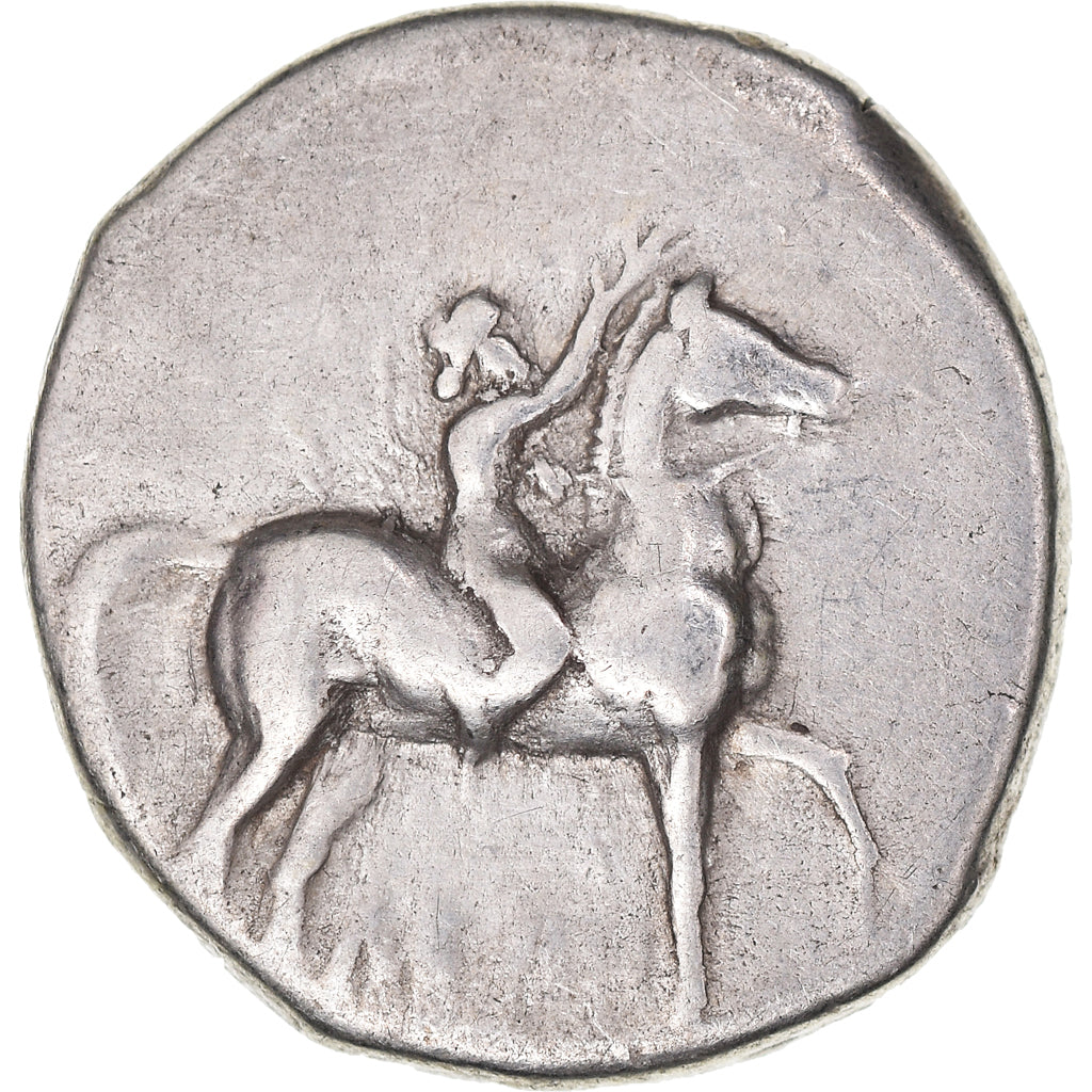 Coin, Calabria, Nomos, 272-240 BC, Tarentum, EF(40-45), Silver, HN Italy:1030