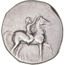 Coin, Calabria, Nomos, 272-240 BC, Tarentum, EF(40-45), Silver, HN Italy:1030