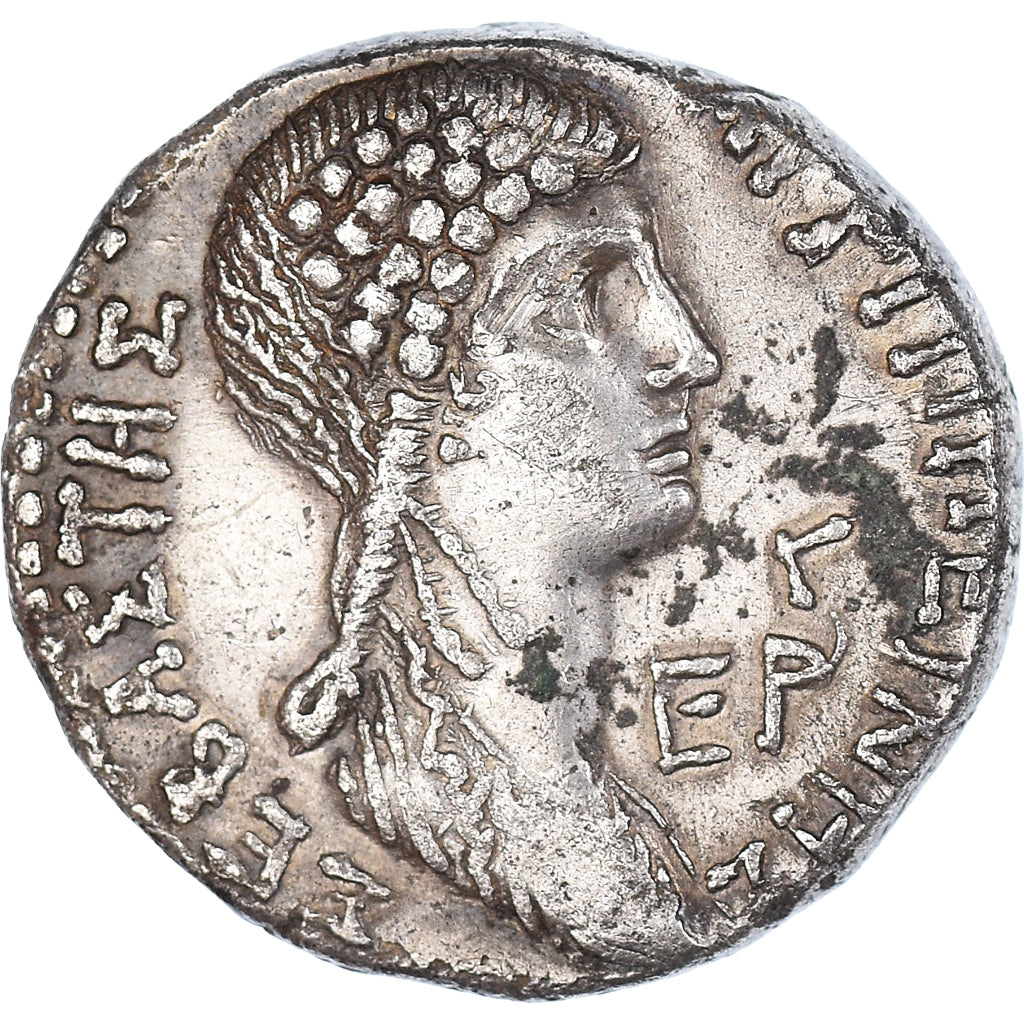 Seleucis and Pieria, Nero and Agrippina, Drachm, 56-57, Antioch, Argento, BB