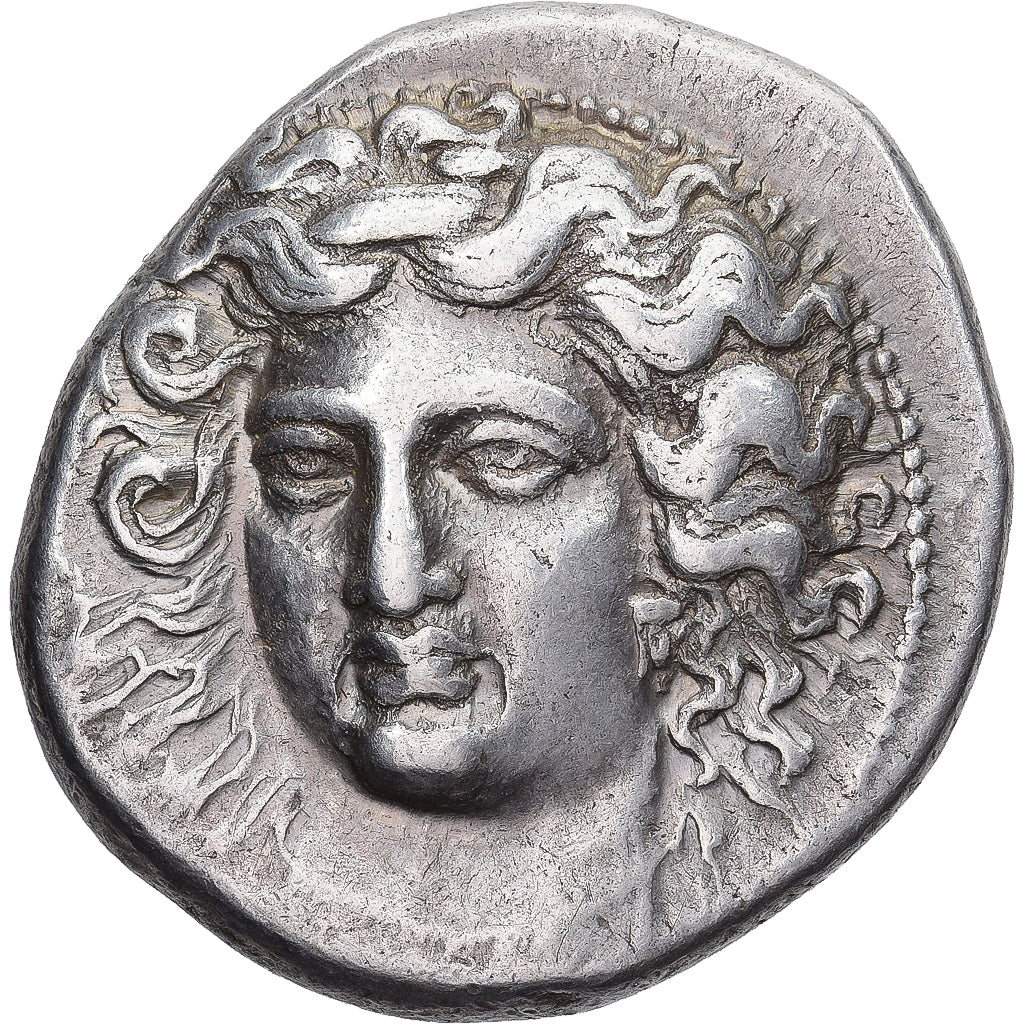 Coin, Thessaly, Drachm, 380-365 BC, Larissa, Rare, AU(50-53), Silver, HGC:4-444