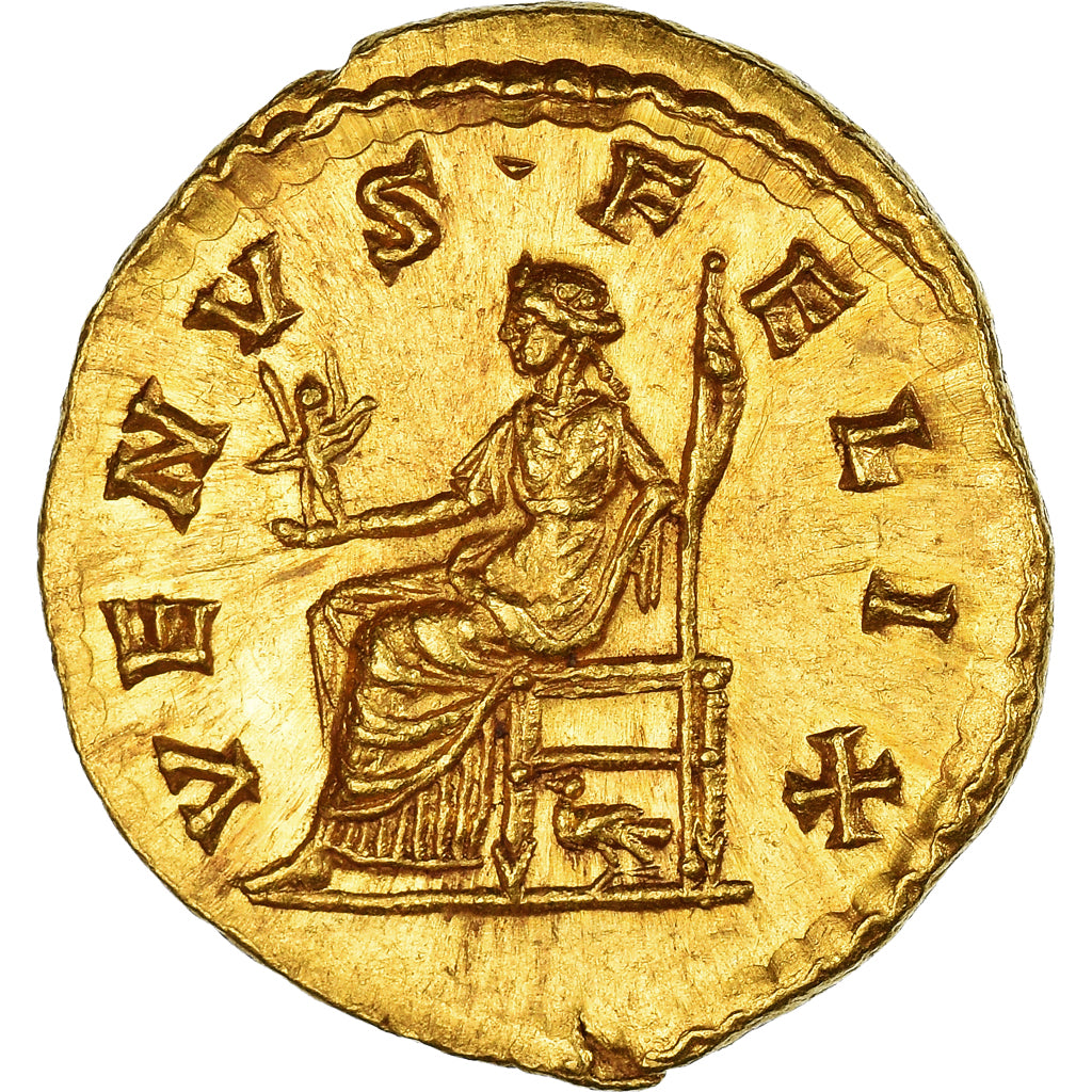 Crispina, Aureus, 178-188, Rome, Gold, MS(63), Calicó:2377e, RIC:287