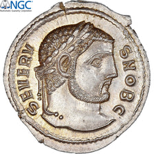 Severus II, Argenteus, 305-306, Serdika, Unpublished, Argento, NGC, MS★