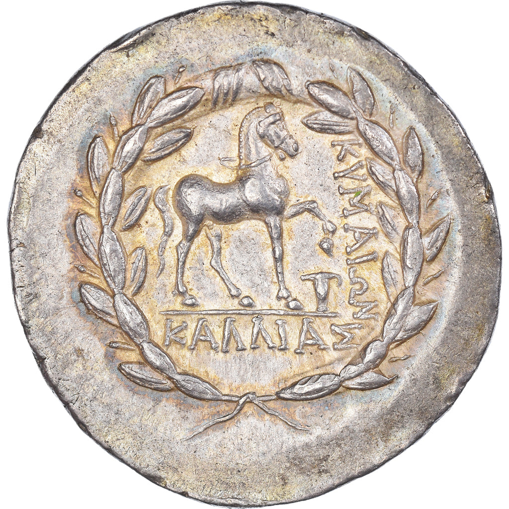 Éolide, Tétradrachme, c. 160-150 BC, Cymé, Argent, NGC, Ch XF 5/5-4/5