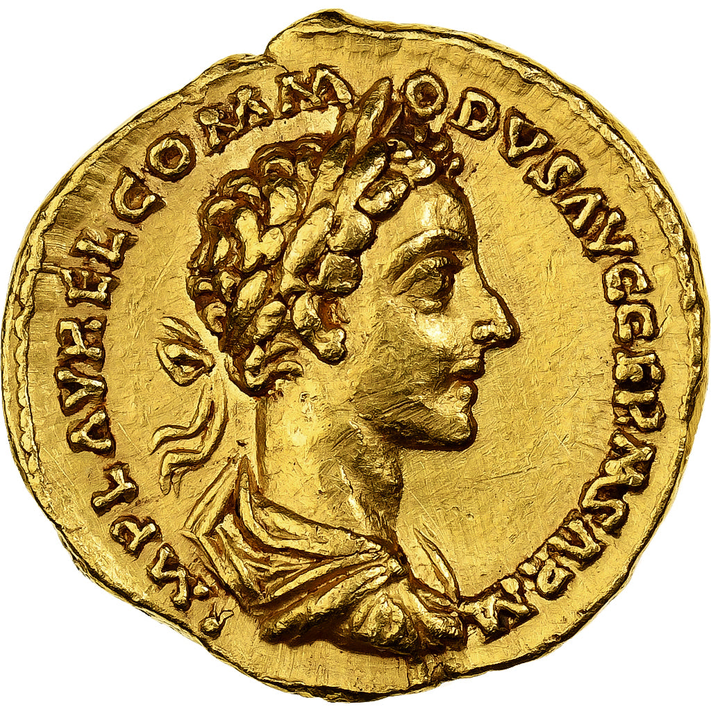 Commodus, Aureus, 177, Rome, Pedigree, Dourado, AU(50-53), RIC:633