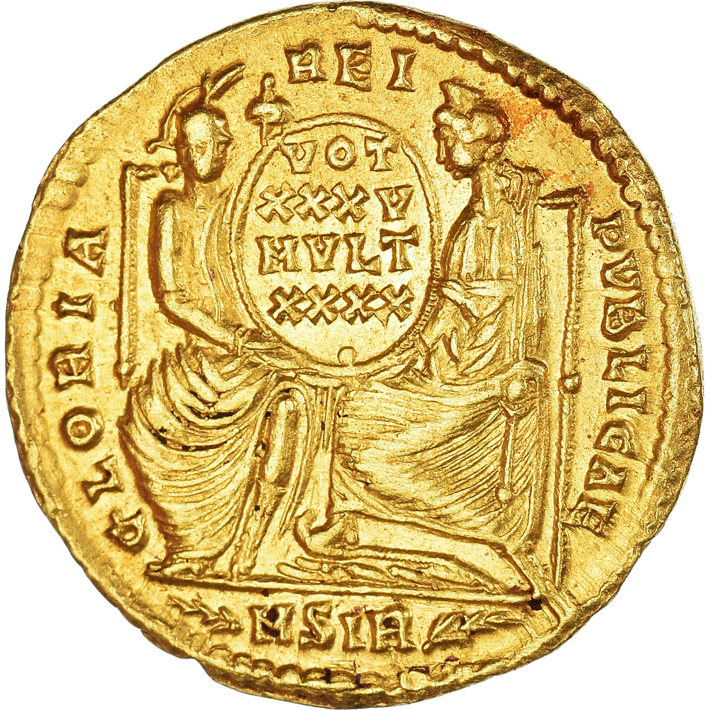 Constantius II, Solidus, 355-361, Sirmium, Gold, AU(55-58), RIC:60