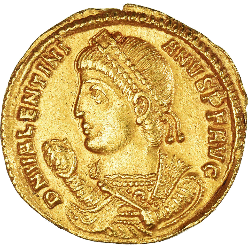 Valentinian I, Solidus, 364-367, Thessalonica, Rare, Gold, AU(55-58), RIC:3a