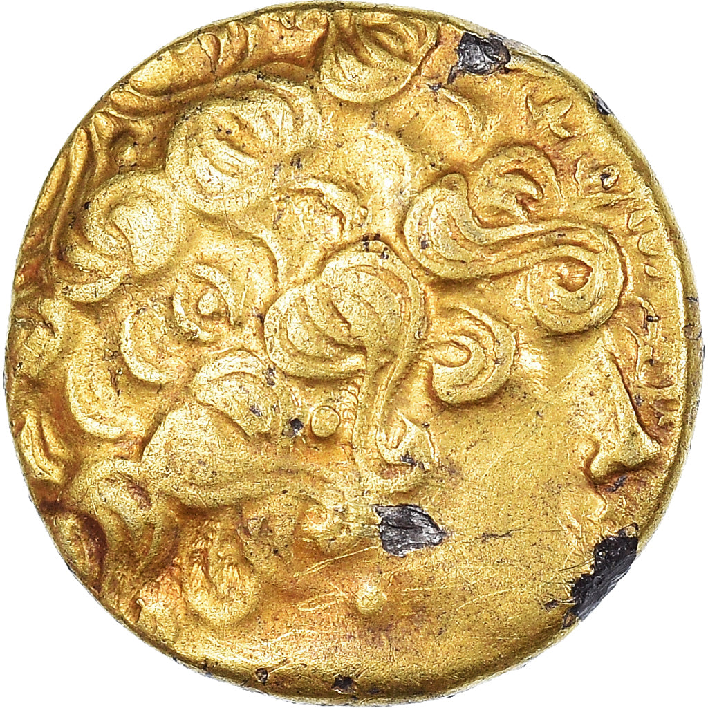 Aulerci Eburovices, Caletes, Hemistater, 1st century BC, Pozłacany, EF(40-45)