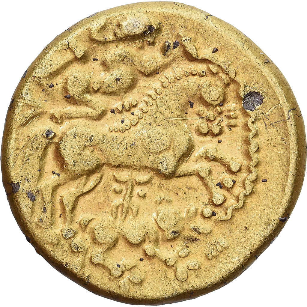 Aulerques Éburovices, Caletes, Hémistatère, Ier siècle av. JC, Métal doré
