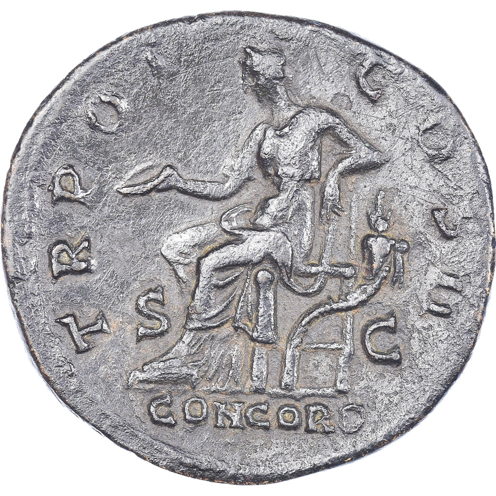 Lucius Aelius, Sestertius, 137, Rome, Bronze, AU(50-53), RIC:2650