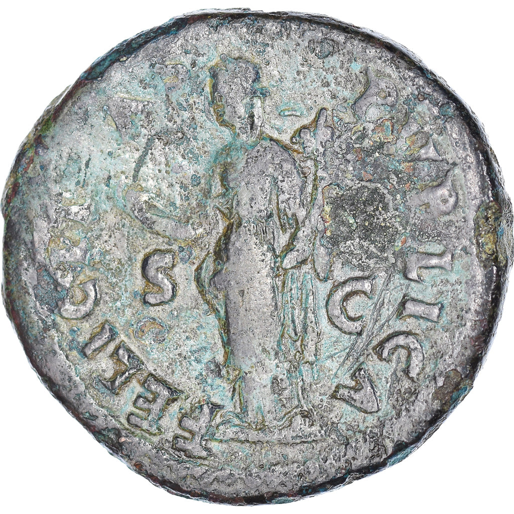 Munten, Domitianus, Dupondius, AD 73-74, Rome, Rare, FR+, Bronzen, RIC:659.