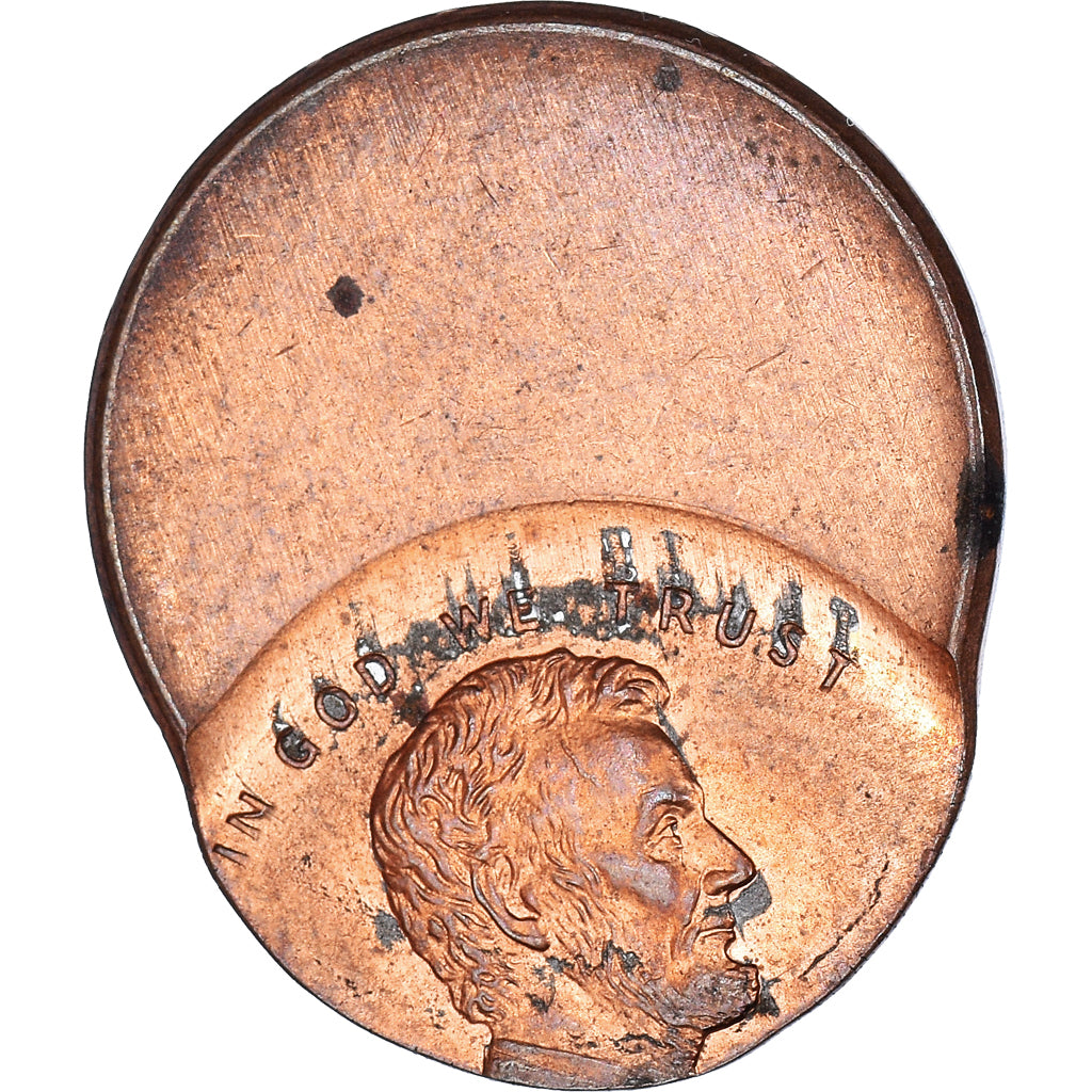 Moneta, Stati Uniti, Lincoln Cent, Cent, Uncertain date, Off-centered, SPL