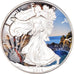 Coin, United States, Silver Eagle, Dollar, 2016, Philadelphia, Colourized