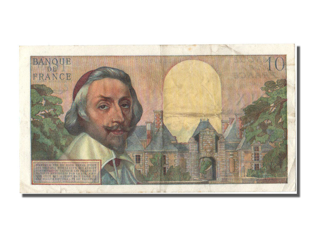 Geldschein, Frankreich, 10 Nouveaux Francs, 10 NF 1959-1963 ''Richelieu'', 1963