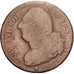Moneda, Francia, 2 Sols, 1793 / AN 5, Strasbourg, BC, Cuivre, Gadoury:24