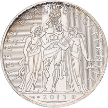 France, 10 Euro, 2012, Paris, Hercule, AU(55-58), Silver, KM:2073