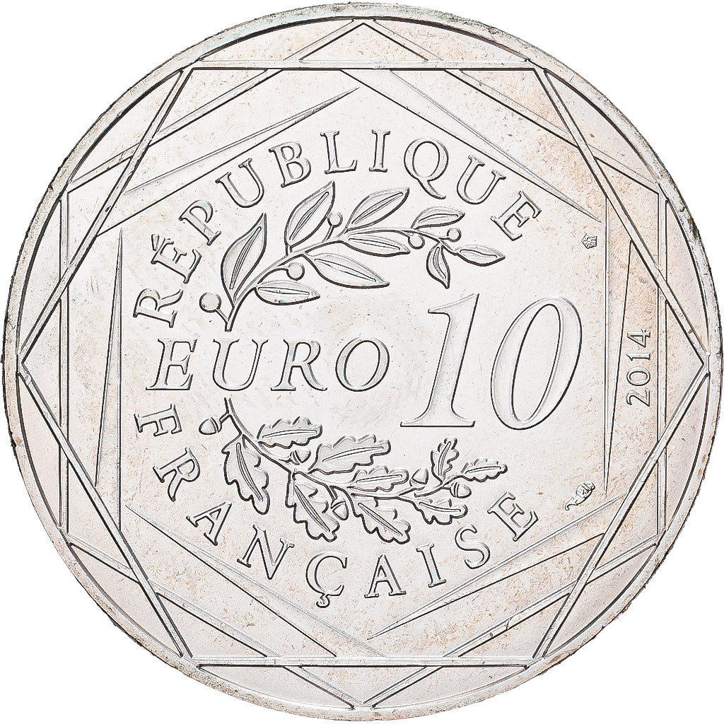 Francia, 10 Euro, 2014, Sempé Liberté Été, SC, Plata, Gadoury:EU717