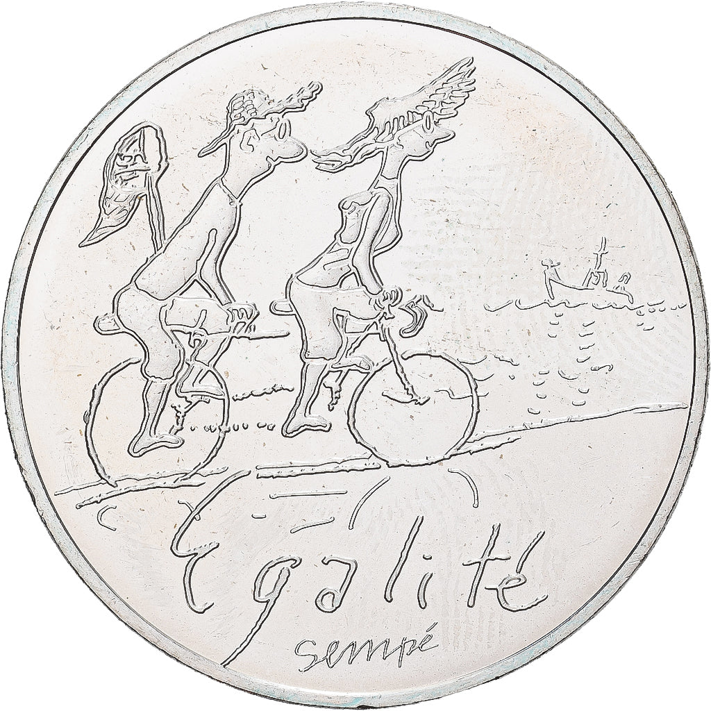 France, 10 Euro, 2014, Sempé Égalité Été, SPL+, Argent