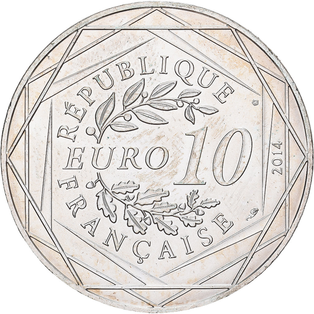 France, 10 Euro, 2014, Sempé Égalité Printemps, SPL, Argent