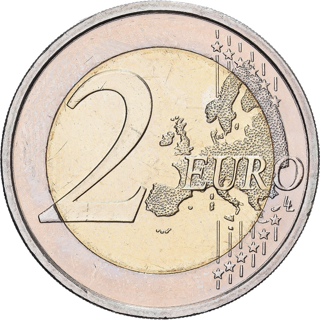 Bélgica, 2 Euro, 2009, Brussels, Louis Braille, FDC, Bimetálico, KM:288