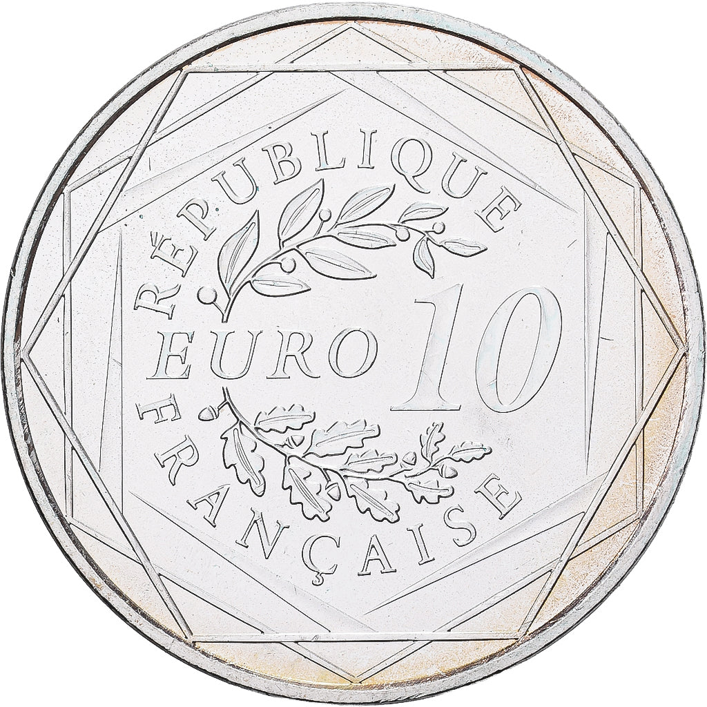 Francia, 10 Euro, 2012, Hercule, SC+, Plata