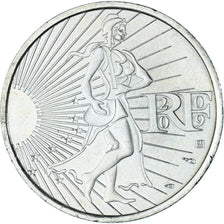 France, 10 Euro, 2009, Semeuse, MS(64), Silver, KM:1580