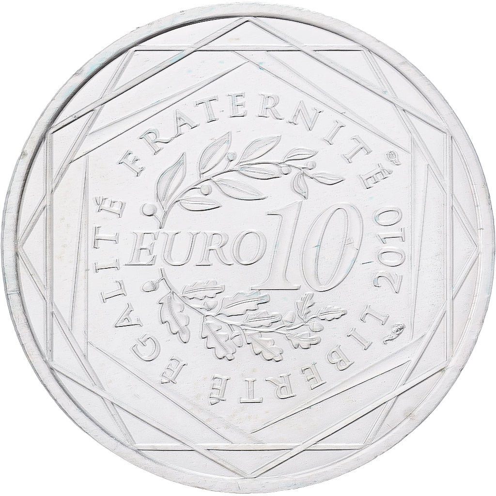 France, 10 Euro, 2010, Réunion, SPL, Argent