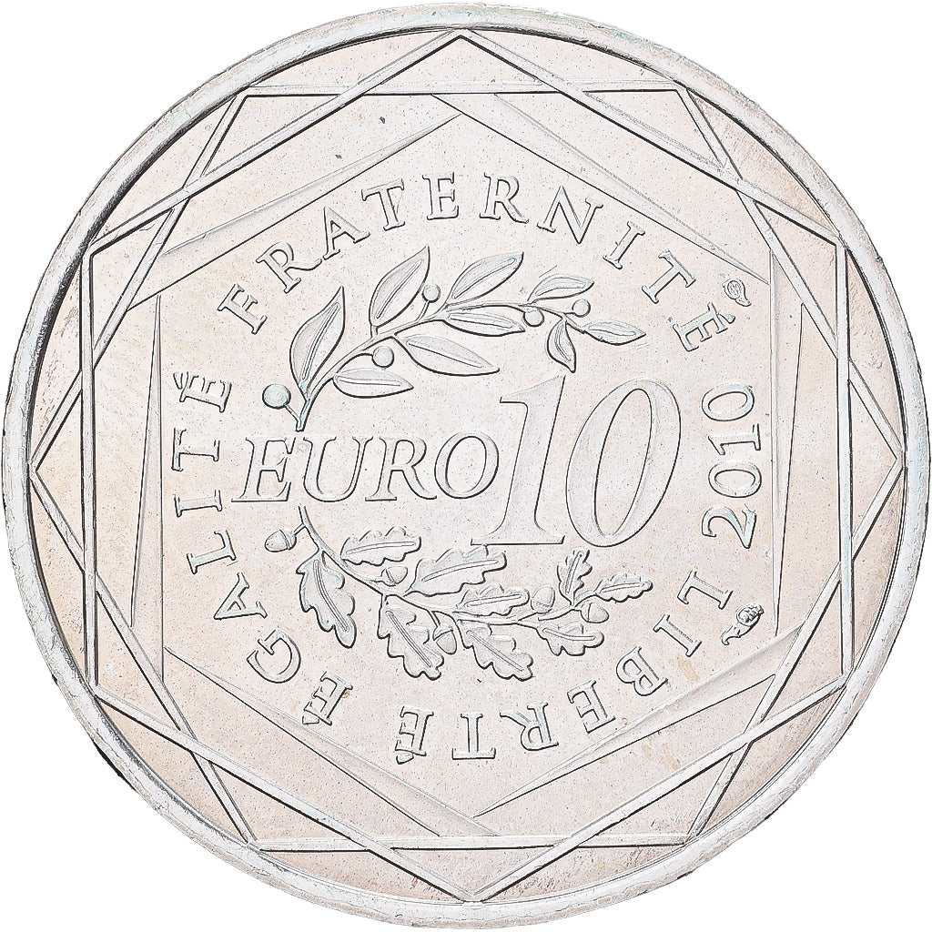 France, 10 Euro, 2010, Bretagne, SPL+, Argent