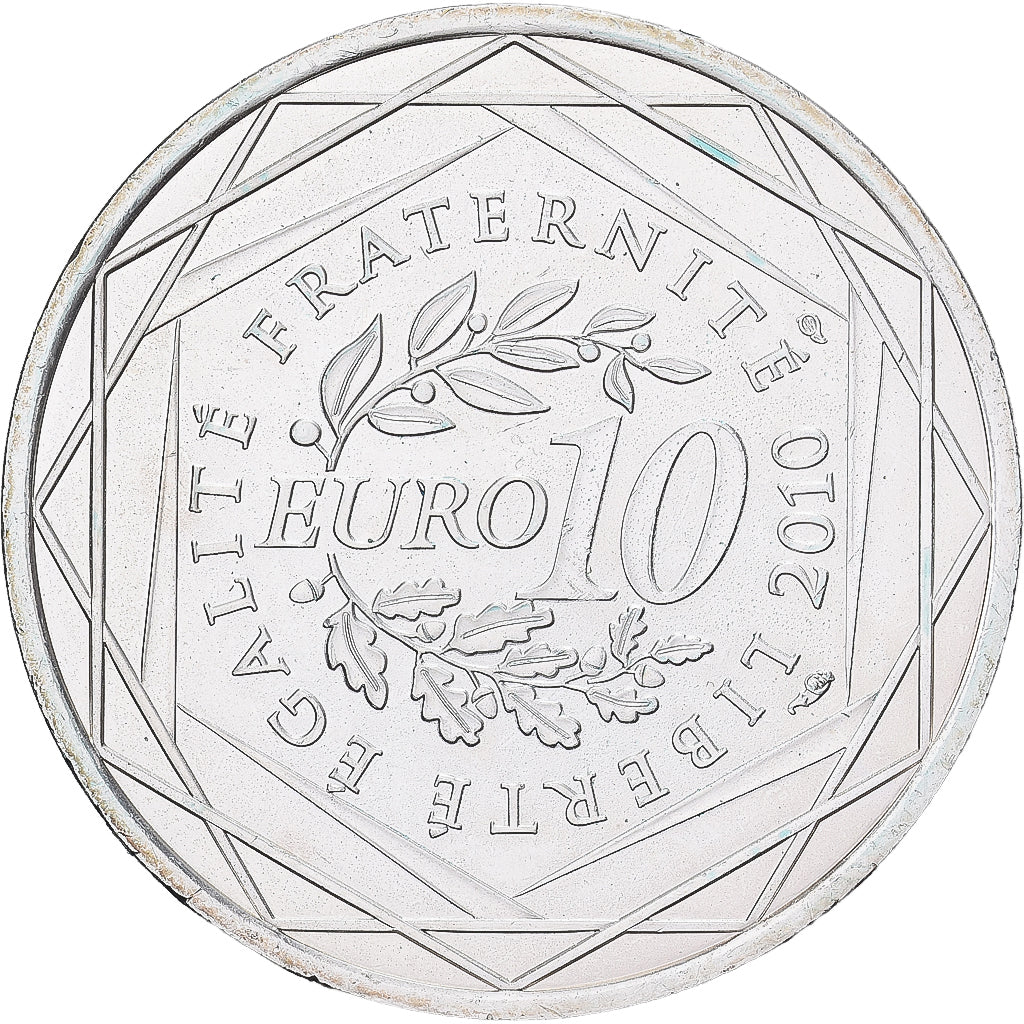 France, 10 Euro, 2010, Basse-Normandie, SPL+, Argent