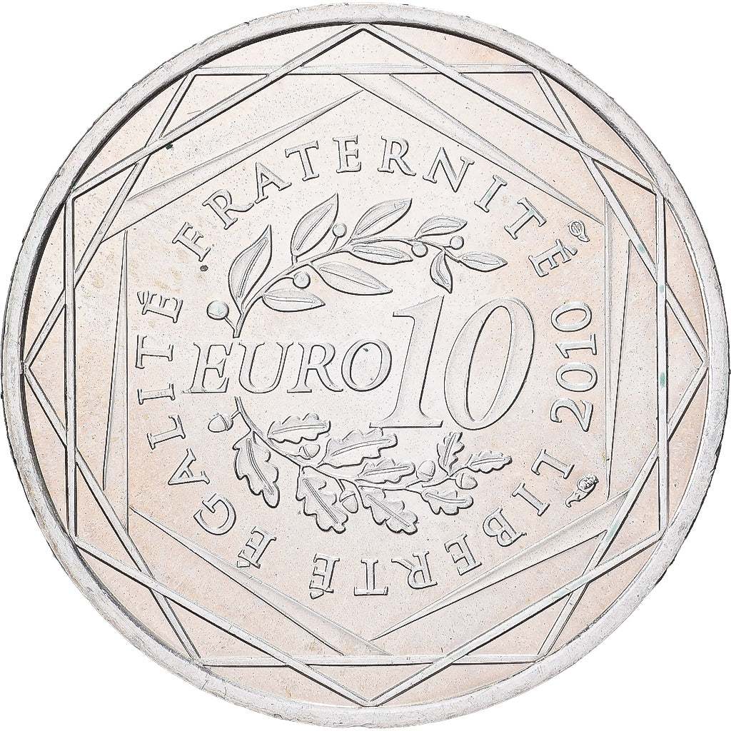 France, 10 Euro, 2010, Aquitaine, SPL+, Argent