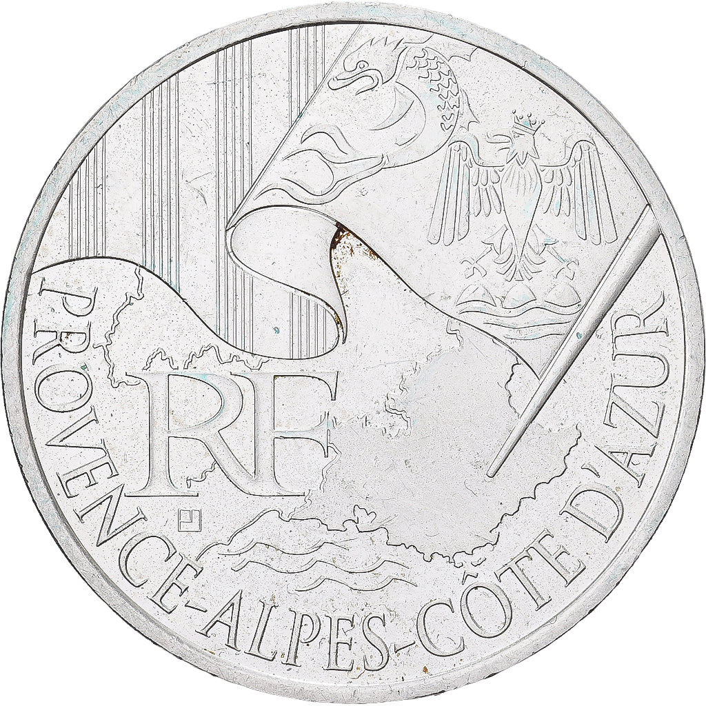 Francia, 10 Euro, Euros des régions, 2010, Provence Alpes Côte d'Azur, SPL