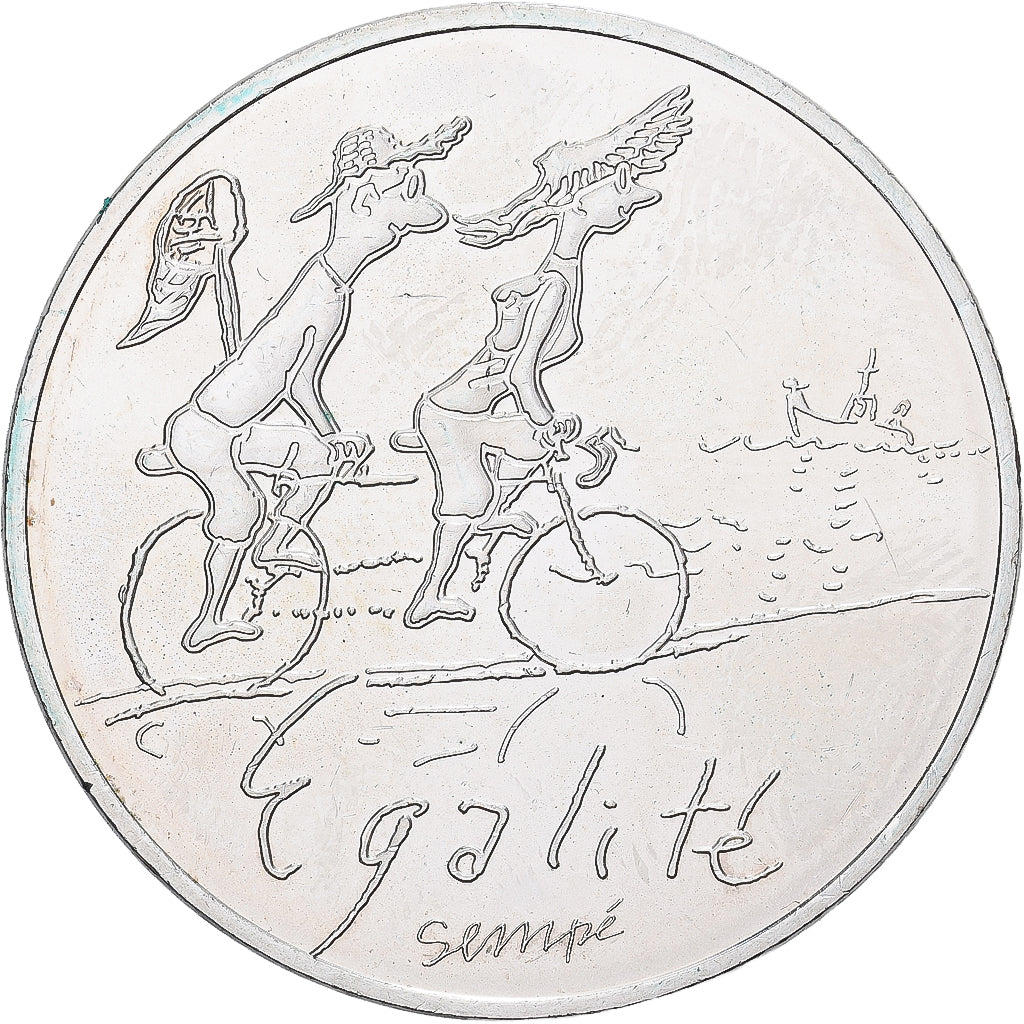 France, 10 Euro, 2014, Sempé Égalité Été, SPL, Argent