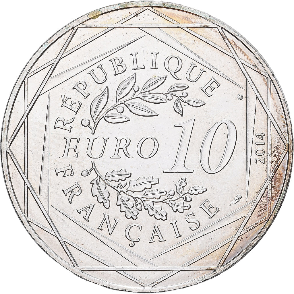 France, 10 Euro, 2014, Sempé Égalité Été, SPL, Argent