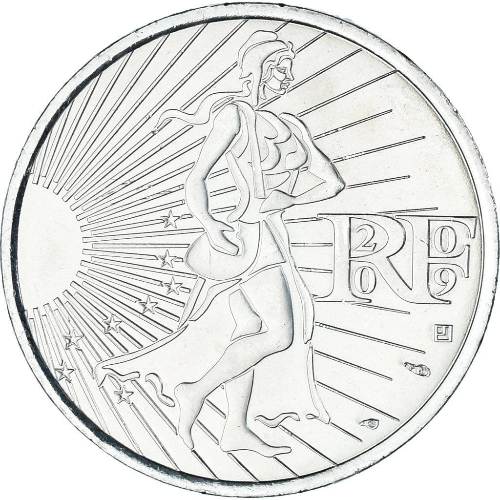 Francia, 10 Euro, 2009, Semeuse, SC, Plata
