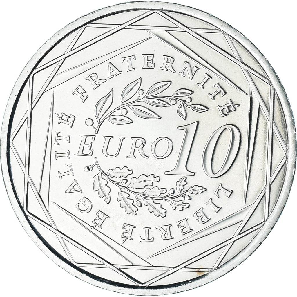 Francia, 10 Euro, 2009, Semeuse, SC, Plata