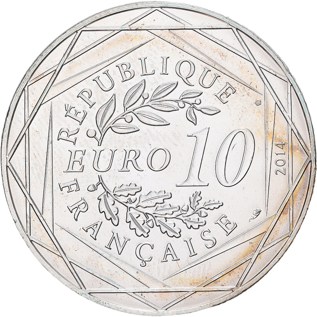 France, 10 Euro, 2014, Monnaie de Paris, Liberté Automne Sempé, SPL+, Argent