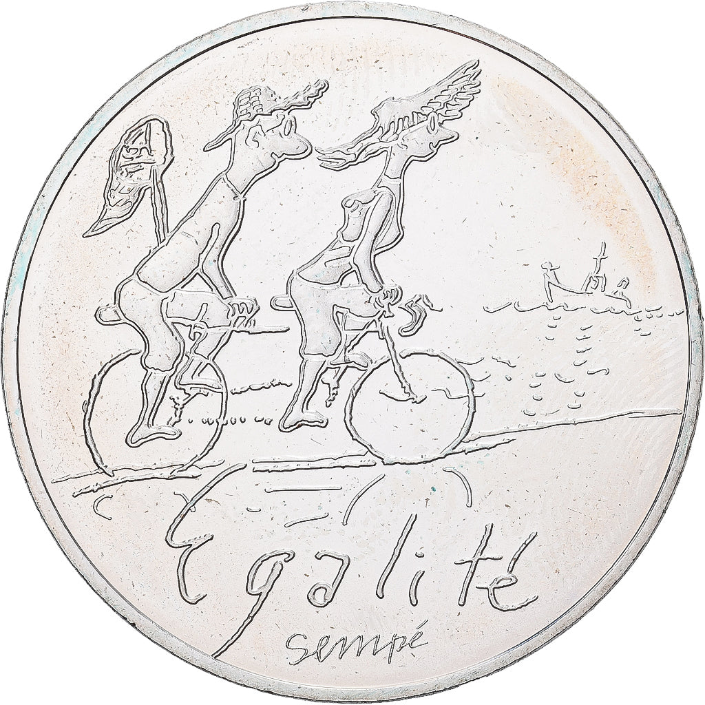 France, 10 Euro, 2014, Monnaie de Paris, Sempé Égalité Été, MS(65-70)