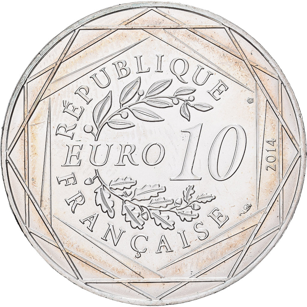 France, 10 Euro, Monnaie de Paris, Sempé - Hiver - Liberté, 2014, Monnaie de