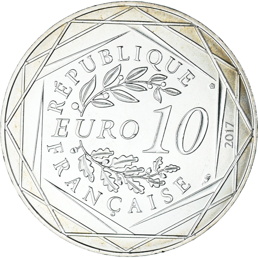 Francja, 10 Euro, 2017, Monnaie de Paris, Jean Paul Gaultier, MS(65-70), Srebro